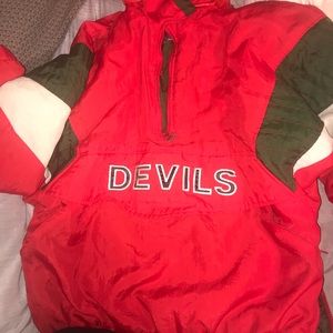 VINTAGE NJ DEVILS HOCKEY WINDBREAKER